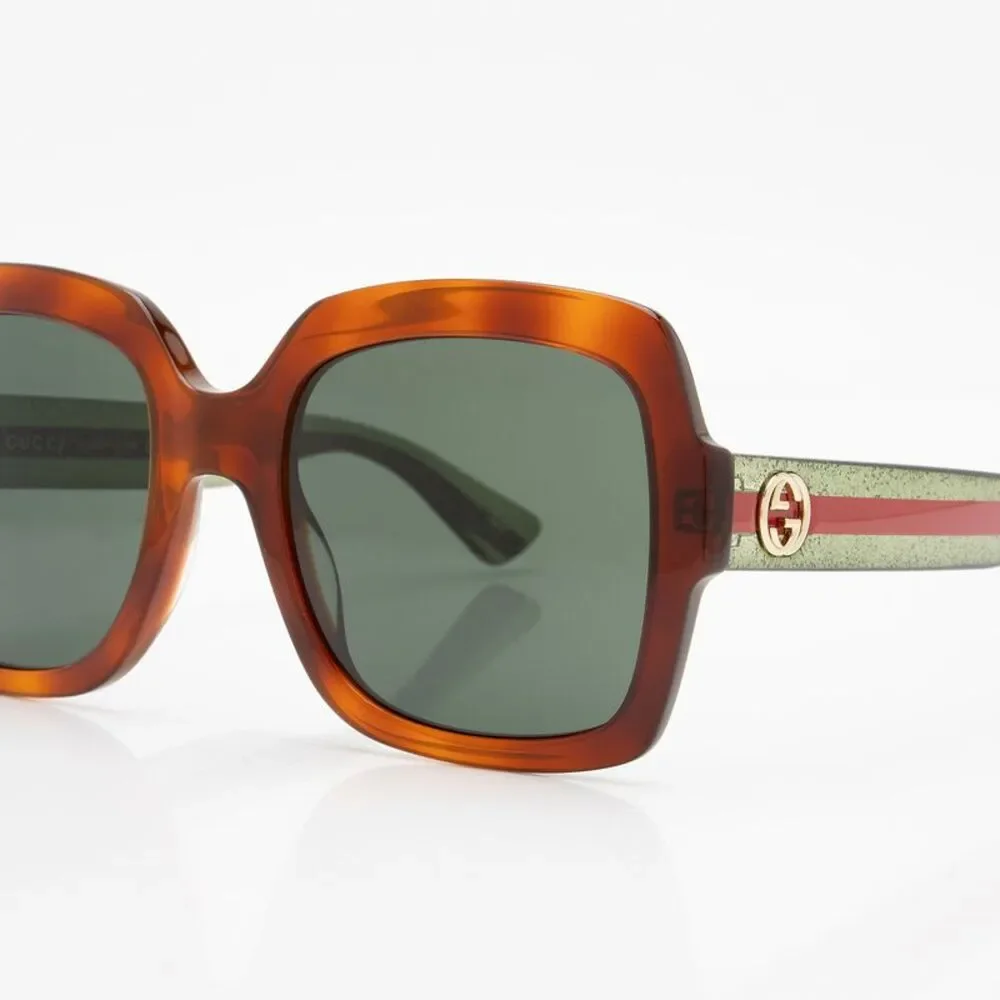 Gucci Glitter Web Interlocking G Square Sunglasses - Picture 5 of 5